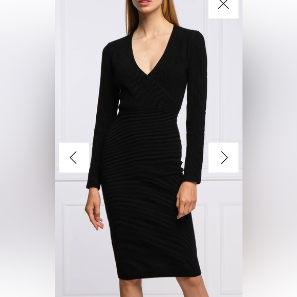 Emporio Armani LBD Elegant Black Dress!
Long sleeves! Faux wrap! Bodycon Small - Picture 1 of 17